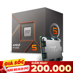 CPU AMD Ryzen 5 8400F (AMD AM5, 6 Core 12 Thread, Base 4.2Ghz Turbo 4.7Ghz, Cache 22MB, No iGPU) NO BOX
