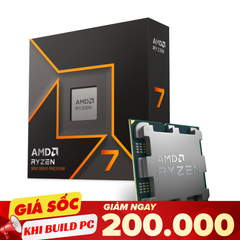 CPU AMD Ryzen 7 9700X (AMD AM5, 8 Core 16 Thread, Base 3.8Ghz Turbo 5.5Ghz, Cache 40MB)