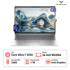 Laptop HP Probook 460 G11 (Intel Core Ultra 7 155U, 16GB, 1TB, 16 inch WUXGA, Win 11, Bạc)