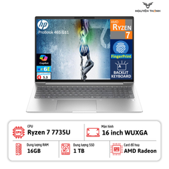 Laptop HP ProBook 465 G11 (AMD Ryzen 7 7735U, 16GB RAM, 1TB SSD, 16