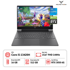 Laptop HP Victus Gaming 15-fa2013dx (Core i5-13420H, 16GB RAM, 512GB SSD, RTX 3050 6GB, 15.6