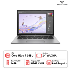 Laptop HP ZBook Firefly 14 G11 (Core Ultra 7 165U, 16GB RAM, 512GB SSD, 14