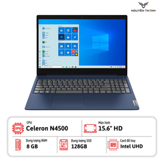 Laptop Lenovo IdeaPad 1 15IJL7 (Celeron N4500, 8GB RAM, 128GB eMMC, 15.6