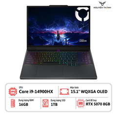 Laptop Lenovo Legion 5 15IRX10 (i9-14900HX, 16GB RAM, 1TB SSD, RTX 5070 8GB, 15.1