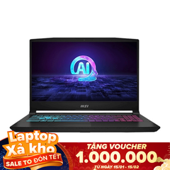 Laptop MSI Katana 15 B13VGK (Intel Core i7-13620H, RAM 16GB, 1TB SSD, RTX 4070 8G, 15.6” QHD 165hz, Win 11, Đen)
