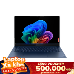 Laptop Lenovo Yoga Slim 7 14Q8X9 Snapdragon X Elite X1E-78-100, RAM 16GB, SSD 512GB, 14.5 inch 3K OLED Touch, Windows 11, Blue)
