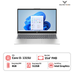 Laptop HP 15 fd0304TU (Core i3 1315U, RAM 8GB, SSD 512GB, 15.6inch FHD, Win11)
