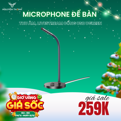 Microphone để bàn thu âm, Livestream cổng USB Ugreen 90416