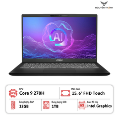 Laptop MSI Modern 15H C2RMTG (Core 9 270H, 32GB RAM, 1TB SSD, 15. 6