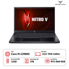 Laptop Gaming Acer Nitro V 15 ANV15-51-98N0 (Core i9-13900H, 32GB RAM, 2TB SSD, RTX 4060 8GB, 15.6