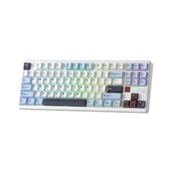 BÀN PHÍM CƠ GAMING 3 MODE AULA F87 PRO V2 (2612)(Phiên bản Xanh dương + trắng + tím đậm/ Star Vector switch)