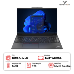 Laptop Lenovo ThinkPad E16 Gen 2 (Ultra 5 125U, 16GB RAM, 1TB SSD, 16.0