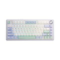 BÀN PHÍM CƠ GAMING 3 MODE AULA F75 (9258)(Phiên bản Ice Green/Tím nhạt+be+xanh lá/ Reaper switch)