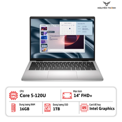 Laptop Dell Pro 14 Essential PV14250_ 71084489 (Core 5 120U, 16GB, 1TB SSD, 14 inch FHD+, Win 11, Platinium Silver)