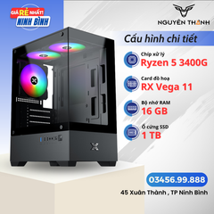 Máy tính PC AMD R5 3400G Ram 16GB SSD 512GB Siêu khoẻ siêu rẻ