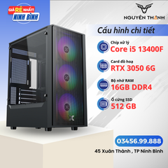 Máy tính Gaming - Đồ hoạ Intel Core i5 13400F | RAM DDR4 16GB | VGA RTX 3050