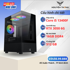 Máy tính Gaming - Đồ hoạ Intel Core i5 13400F | RAM 16GB | VGA RTX 3050