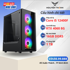 Máy tính Gaming - Đồ hoạ i5 12400F | RAM 16GB | VGA RTX 4060