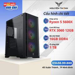 Máy tính Gaming - Đồ hoạ AMD Ryzen 5 5600X  | RAM 16GB | VGA RTX 3060 12GB