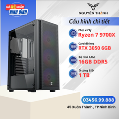 Máy tính Gaming - Đồ hoạ Ryzen 7 9700X | RAM 16GB | VGA RTX 3050 6GB