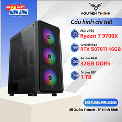 Máy tính Gaming - Đồ hoạ Ryzen 7 9700X | RAM 32GB | VGA RTX 5070 TI 16GB