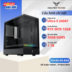 Máy tính Gaming - Đồ hoạ  Ultra 5 245KF | RAM 32GB | VGA RTX 5070 12G