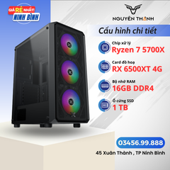 Máy tính Gaming - Đồ hoạ AMD Ryzen 7 5700X | VGA RX 6500XT 4G | RAM 16GB