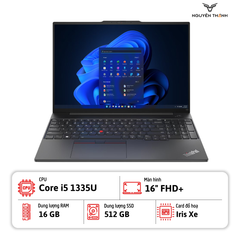 Laptop Lenovo ThinkPad E16 Gen 1 (Core i5-1335U, 16GB RAM, 512GB SSD, 16