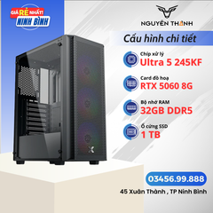 Máy tính Gaming - Đồ hoạ Ultra 5 245KF | RAM 32GB | VGA RTX 5060 8G