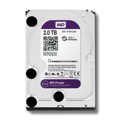 Ổ cứng Western Digital 2TB Serial ATA 3 (6 Gb/s); 5400  rpm; 64MB Cache Purple (Tím)