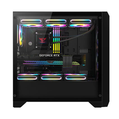 Vỏ Case VITRA TITAN R220 AIR Black (EATX/Màu Đen/3 fan)