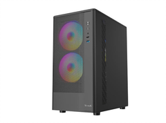Vỏ Case Vitra Cruise Ax5 Black 3Fan RGB (M-ATX, Hỗ Trợ Rad 240mm, Kính Hông Trượt)