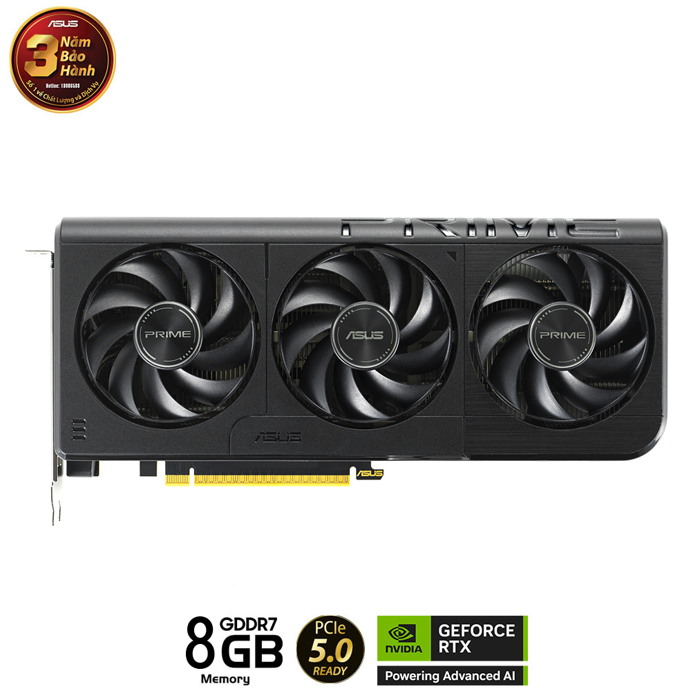 Card màn hình ASUS PRIME RTX 5060 Ti 8GB GDDR7 (PRIME-RTX5060TI-8G)_HNK