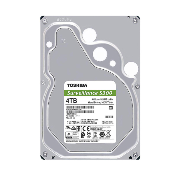 Ổ cứng HDD Toshiba S300 Surveillance 4TB 3.5 inch SATA III 256MB Cache 5400RPM