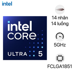 CPU Intel Core Ultra 5 235 (Up 5.0 GHz, 14 Nhân 14 Luồng, 24MB Cache, Arrow Lake-S)