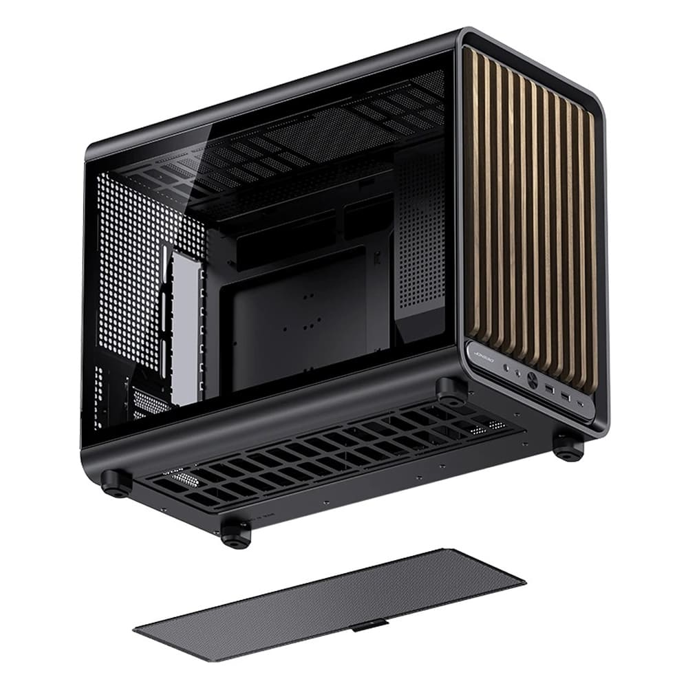 Vỏ máy tính JONSBO D33 WOOD BLACK (Mini Tower/ M-ATX/ Đen)