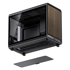 Vỏ máy tính JONSBO D33 WOOD BLACK (Mini Tower/ M-ATX/ Đen)
