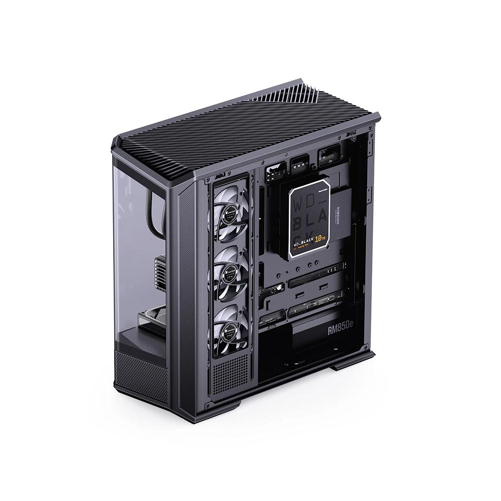 Vỏ máy tính JONSBO D400 Black (Mid Tower/ ATX/ Đen)