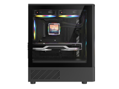 Vỏ Case Vitra Cruise Ax5 Black 3Fan RGB (M-ATX, Hỗ Trợ Rad 240mm, Kính Hông Trượt)