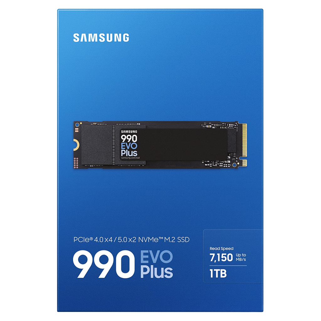Ổ cứng SSD Samsung 990 EVO Plus 1TB M.2 NVMe M.2 2280 PCIe Gen4.0 x4/5.0 x2 MZ-V9S1T0BW
