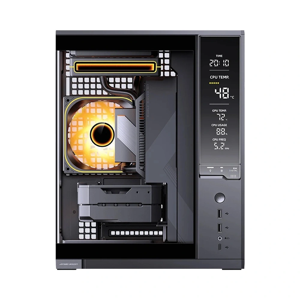 Vỏ máy tính JONSBO D34 Black (Mini Tower/ M-ATX/ Đen)