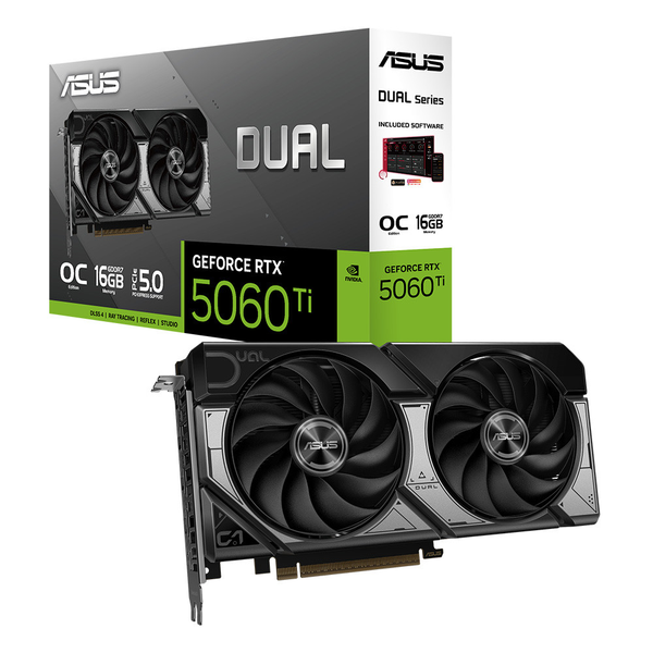VGA ASUS Dual RTX 5060 Ti 16GB GDDR7 OC (DUAL-RTX5060TI-O16G)