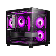 Vỏ case máy tính Vitra CRYSTAL S1 LITE SE BLACK