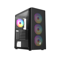 Vỏ Case VITRA SAPHIRA AX15 BLACK (eATX/3Fan RGB)