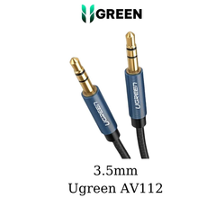 Cáp audio 3.5mm dài 3m dây bọc dù đầu bọc hợp kim Ugreen 10688 cao cấp