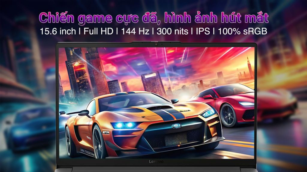 Laptop LENOVO LOQ 15ARP10E (Ryzen 7 7735HS, Ram 16Gb, 512GB SSD, RTX 3050 6GB, 15.6″ FHD 144Hz, Win 11, Xám)