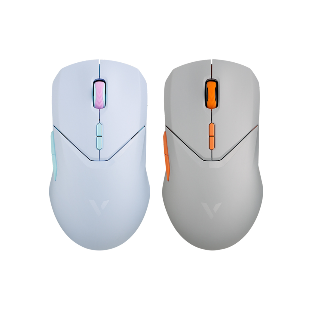 Chuột Gaming Không Dây Rapoo VT9Pro (PAW3398, 26K DPI, 68g) - Phiên bản Light Grey & Light Blue