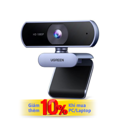 Webcam UGREEN Ultra HD 1080P 30FPS CM925 Micro kép tự động lấy nét (75587)