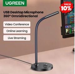 Microphone để bàn thu âm, Livestream cổng USB Ugreen 90416