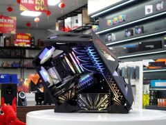 Thùng máy Case VSP ESPORT ROG ES3 Gaming (Tặng 5 Fan LED) (Đen)